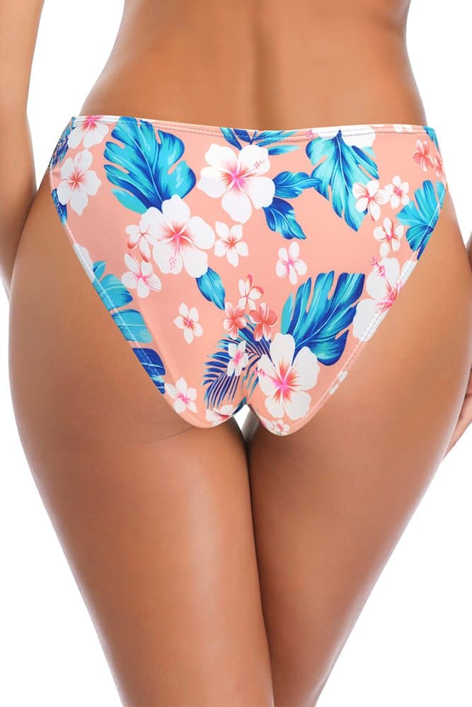 SHEKINI Floral Print Low Rise Bikini Bottoms