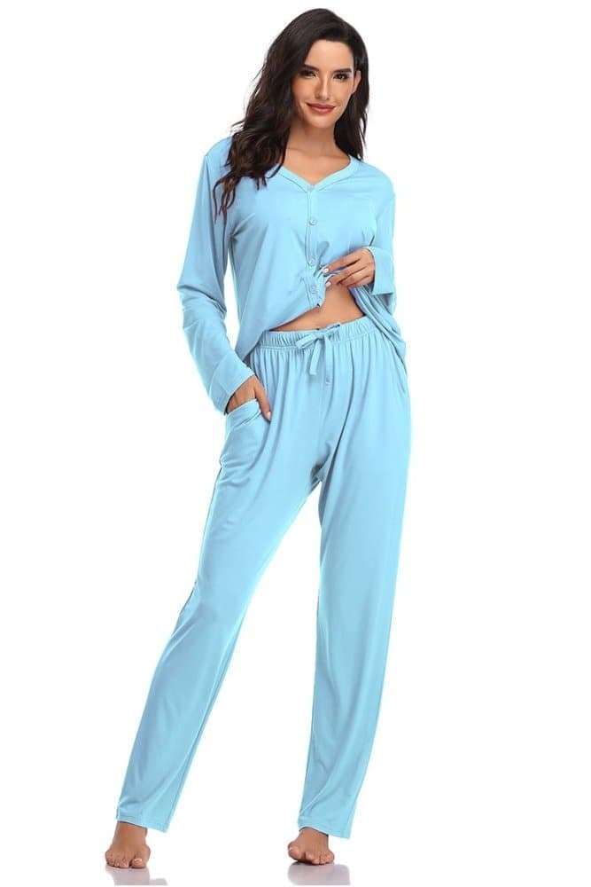 SHEKINI Modal Soft Long Sleeve Pajamas for Women睡衣/家居服
