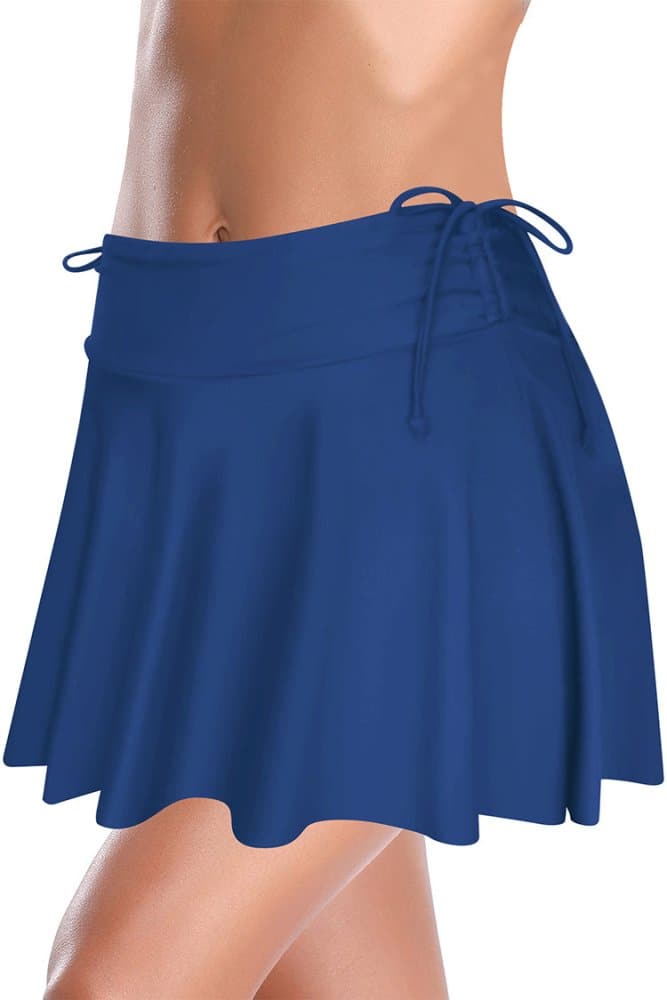 Swim Skirt Side Drawstring Bikini Bottom