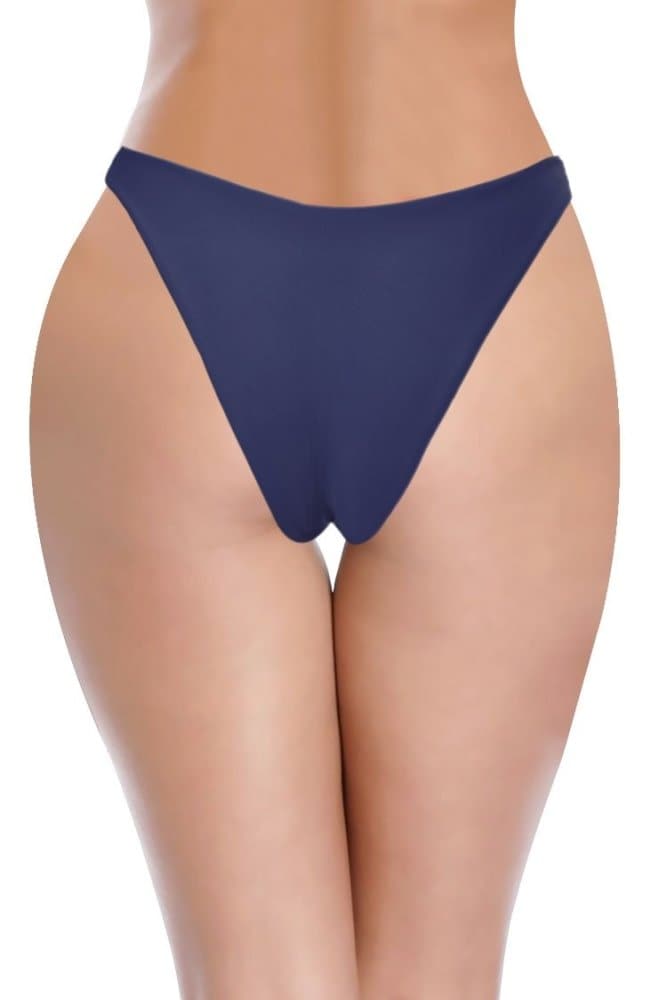SHEKINI U Cut Bikini Bottom High Cut Leg Brazilian Swim Bottom